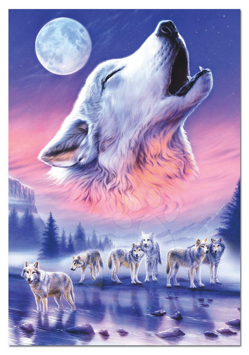 Puzzle Howling wolves