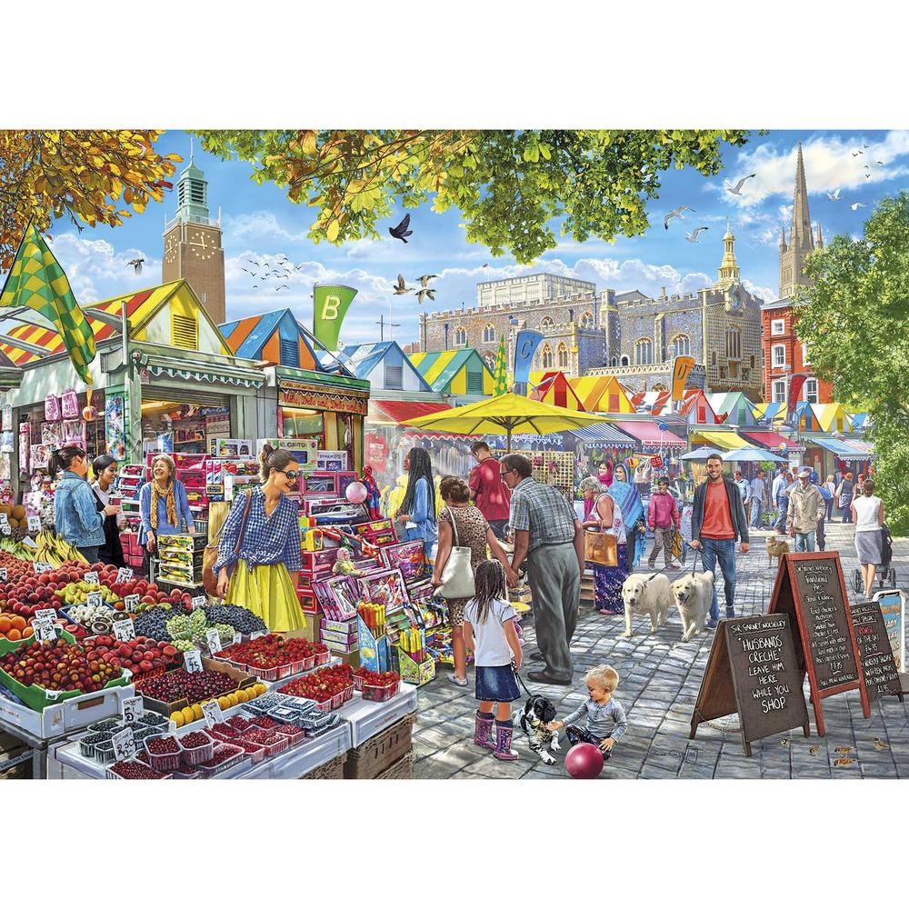 Puzzle Día de mercado Norwich