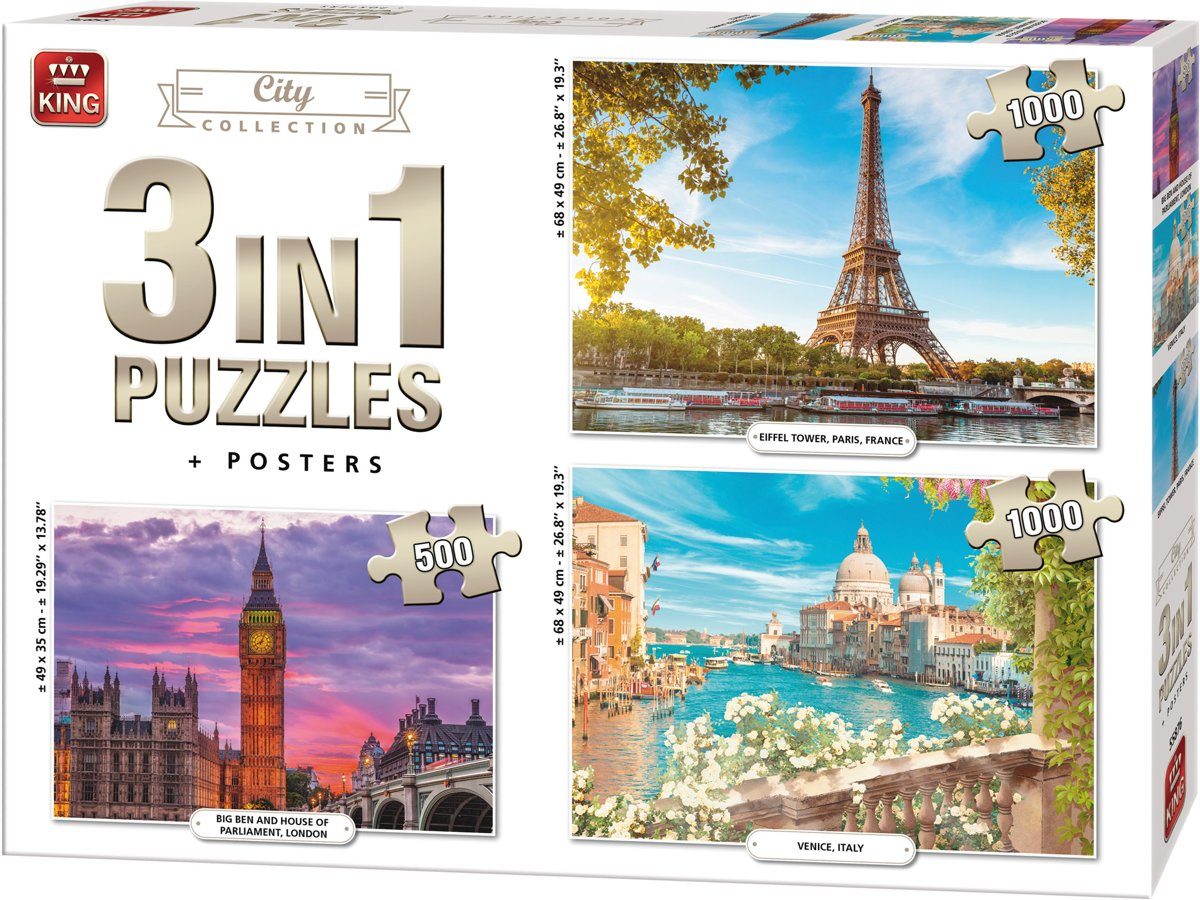 Puzzle City Collection 3x1000