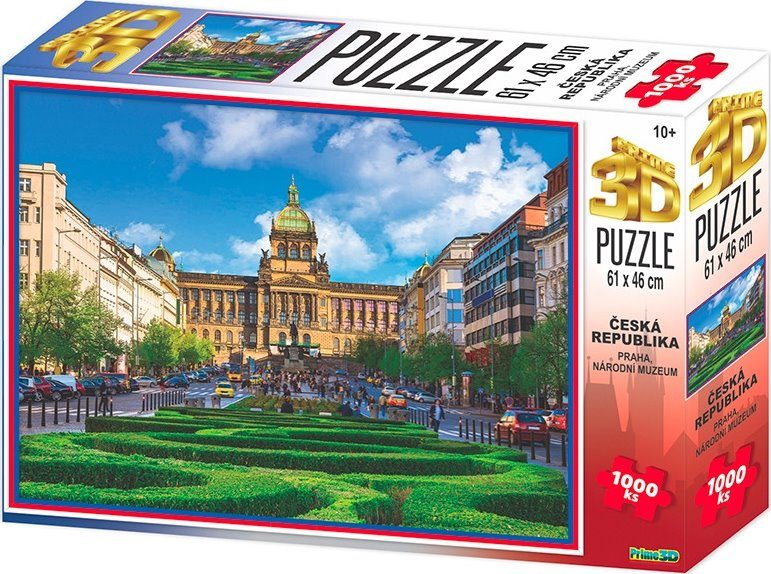 Puzzle 3D efekt: Národné múzeum, Praha