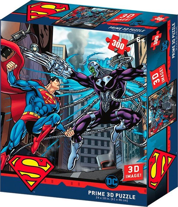 Puzzle 3D efekt: Superman vs Electro