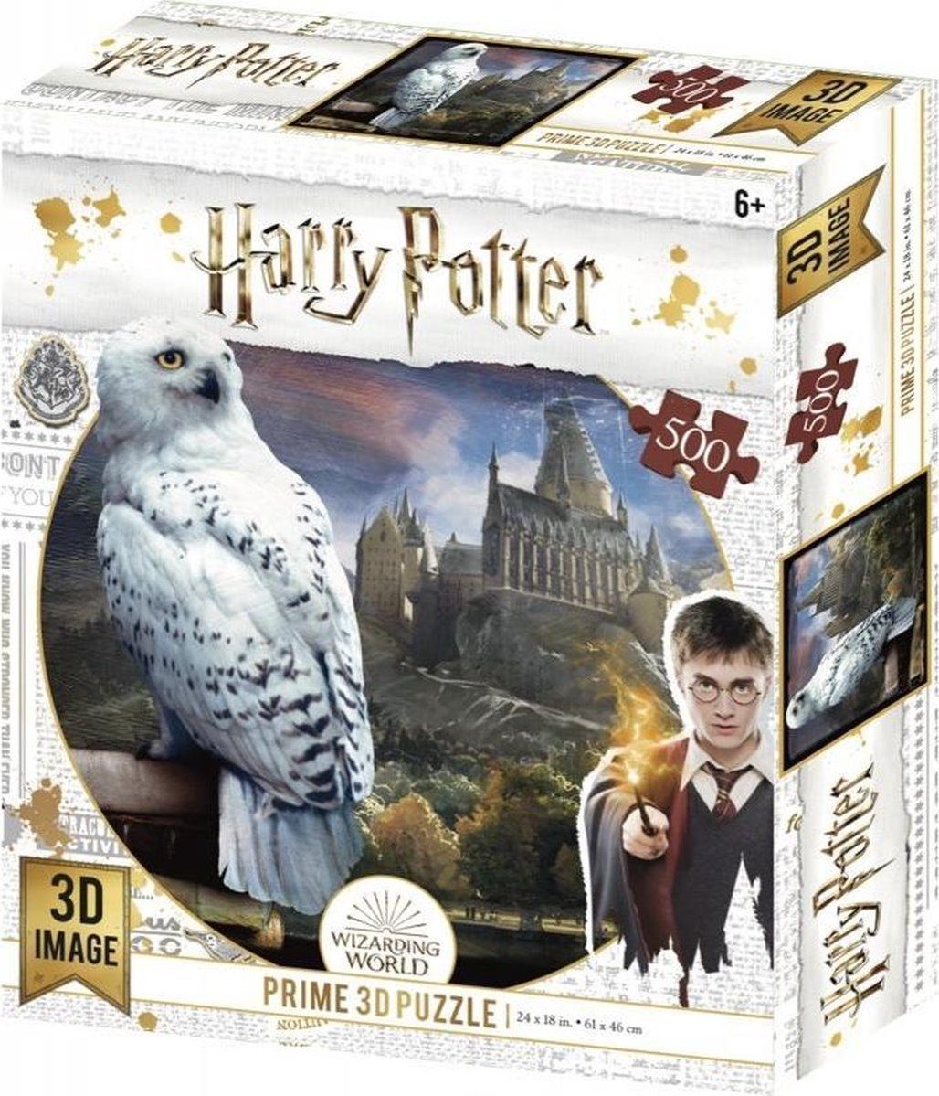 Puzzle 3D effect: Harry Potter: Owl Hedwig