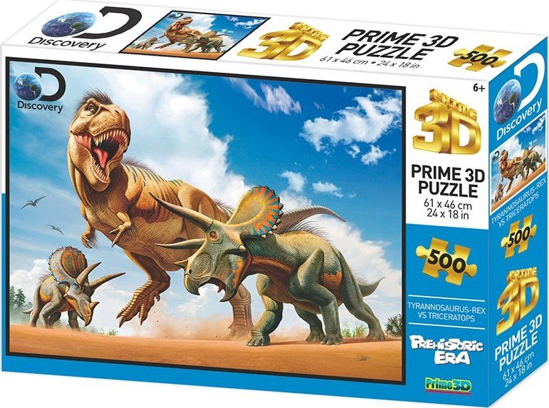 Puzzle T-Rex vs.Triceratops 3D
