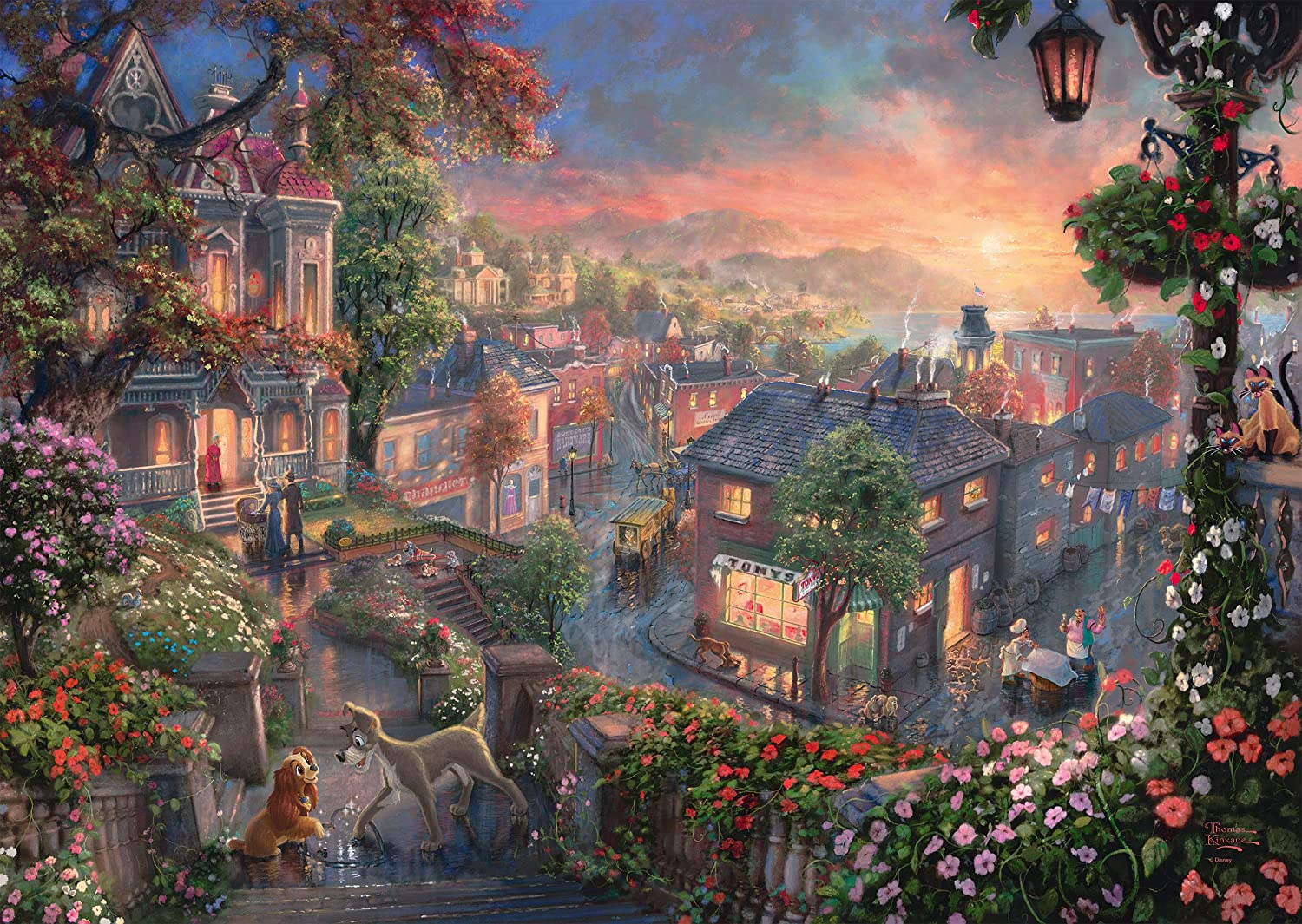 Puzzle Kinkade: Lady and the Tramp