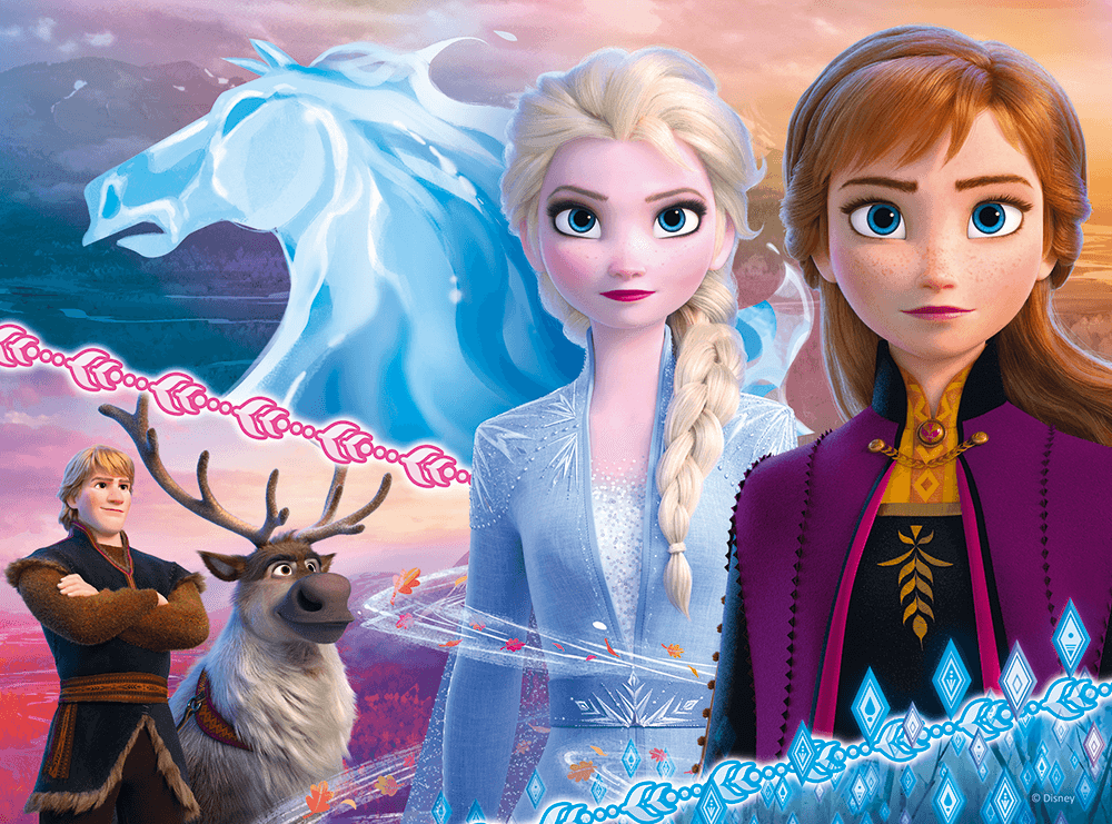 Puzzle Frozen 2: Curajul surorilor