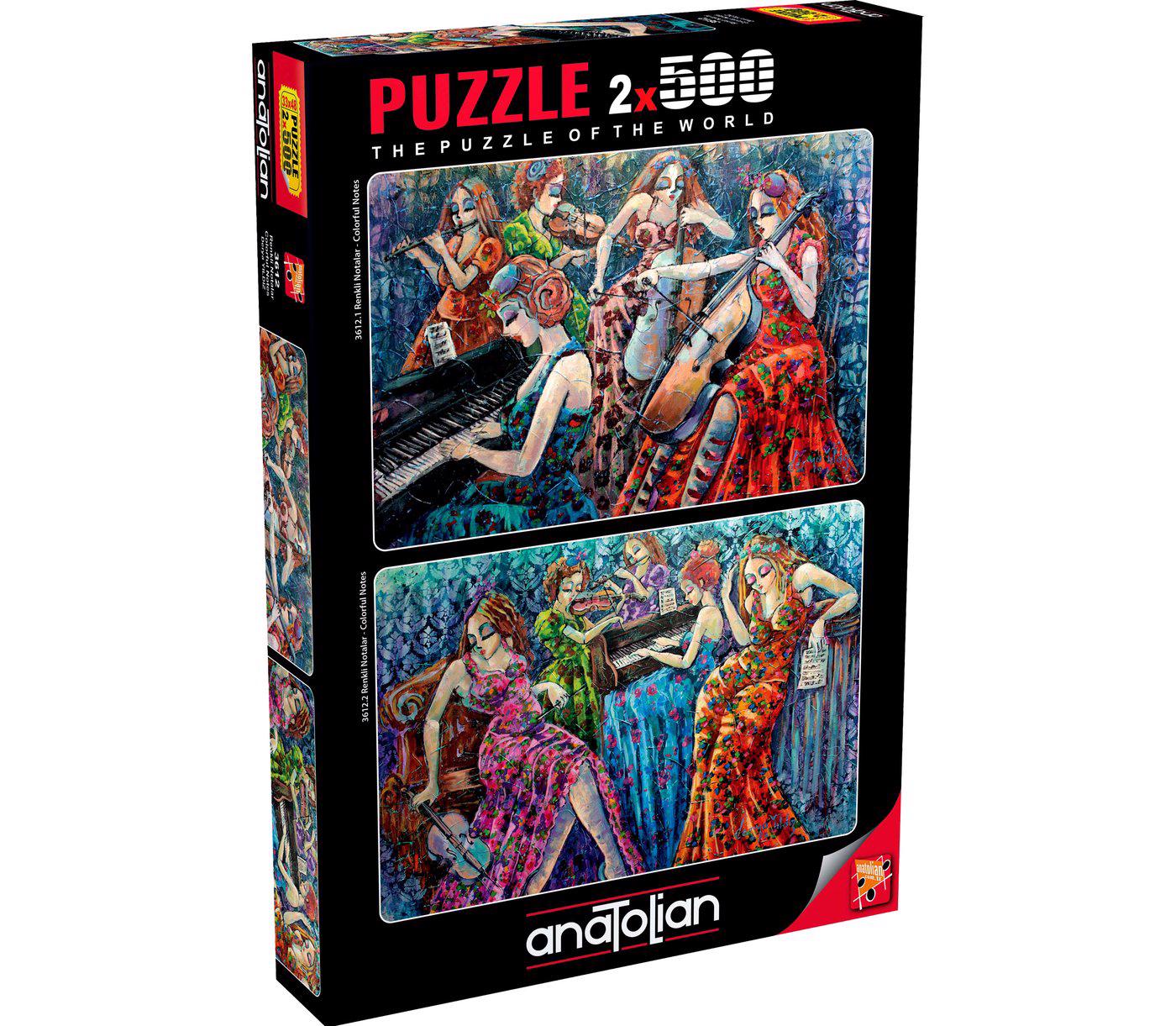 Puzzle 2x500 Colorful Notes