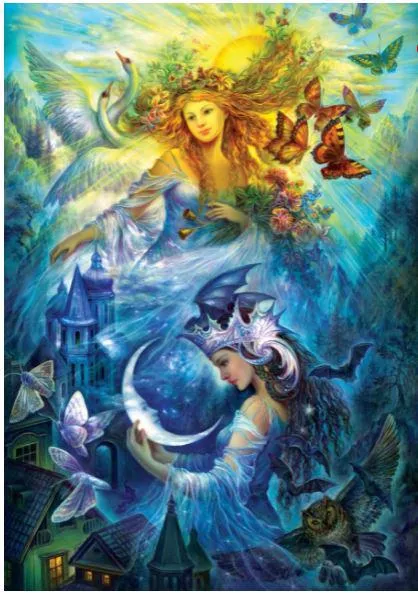 Puzzle The Day and Night Princesses