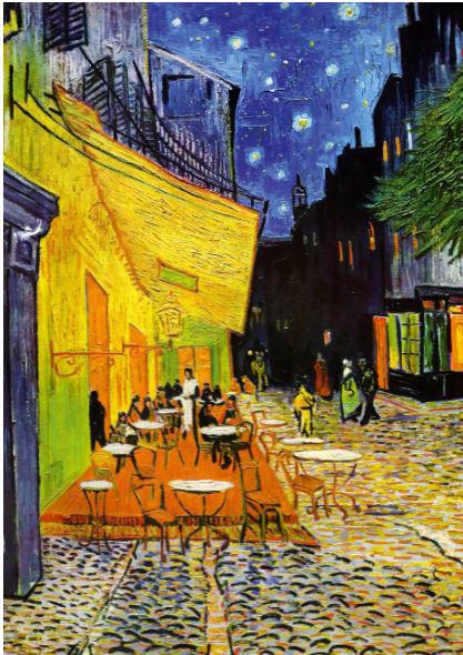 Puzzle Vincent Van Gogh - Hviezdna noc, 1888