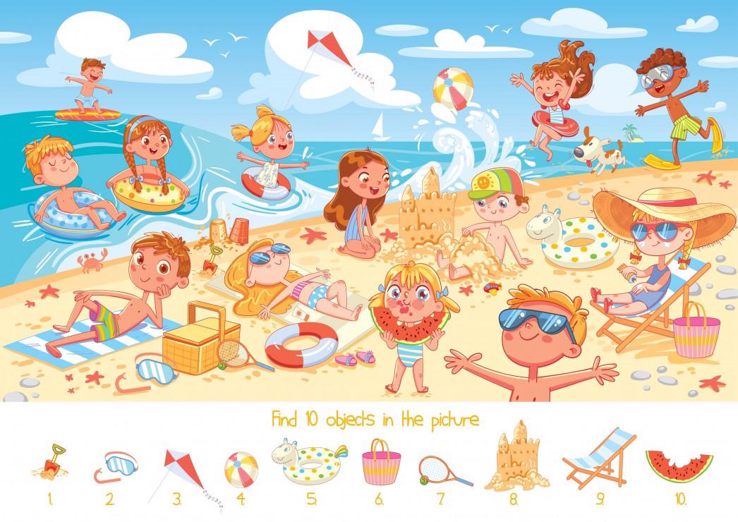 Puzzle Search and Find - The Beach 104
