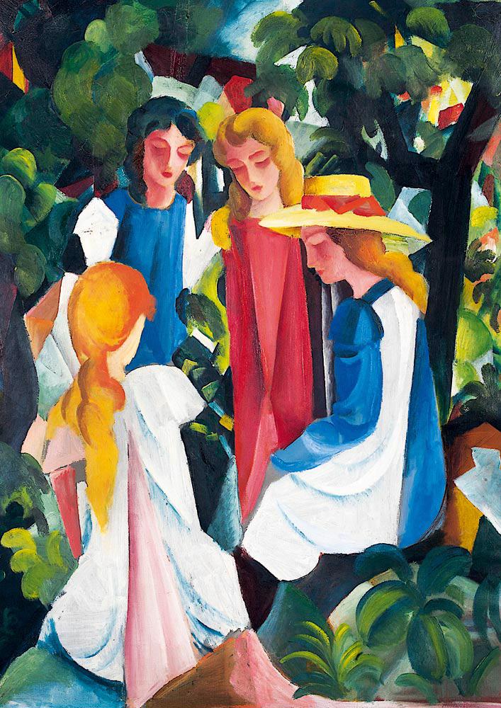 Puzzle August Macke - Four Girls, 1913