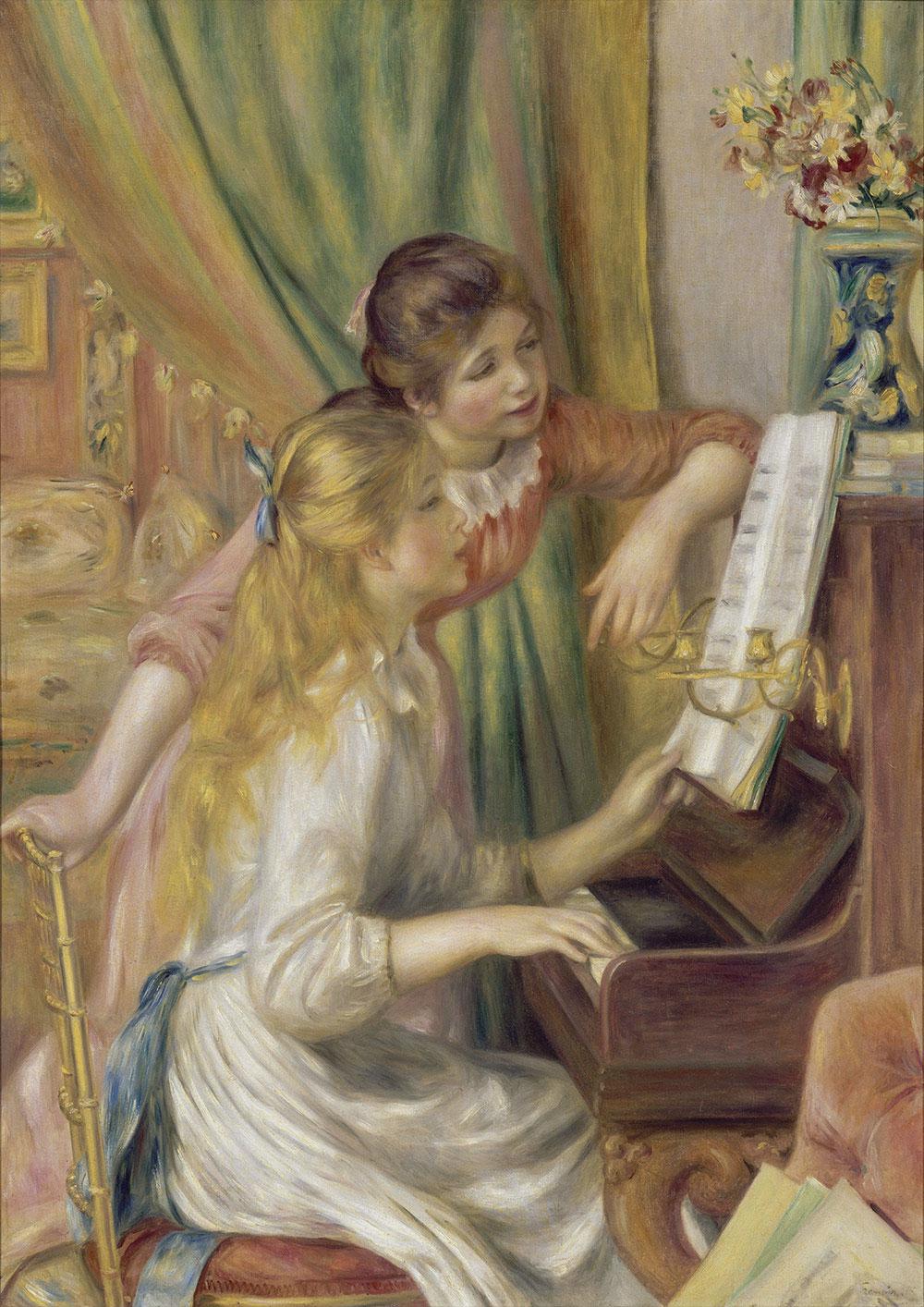Puzzle Auguste Renoir - Young Girls at the Piano, 1892