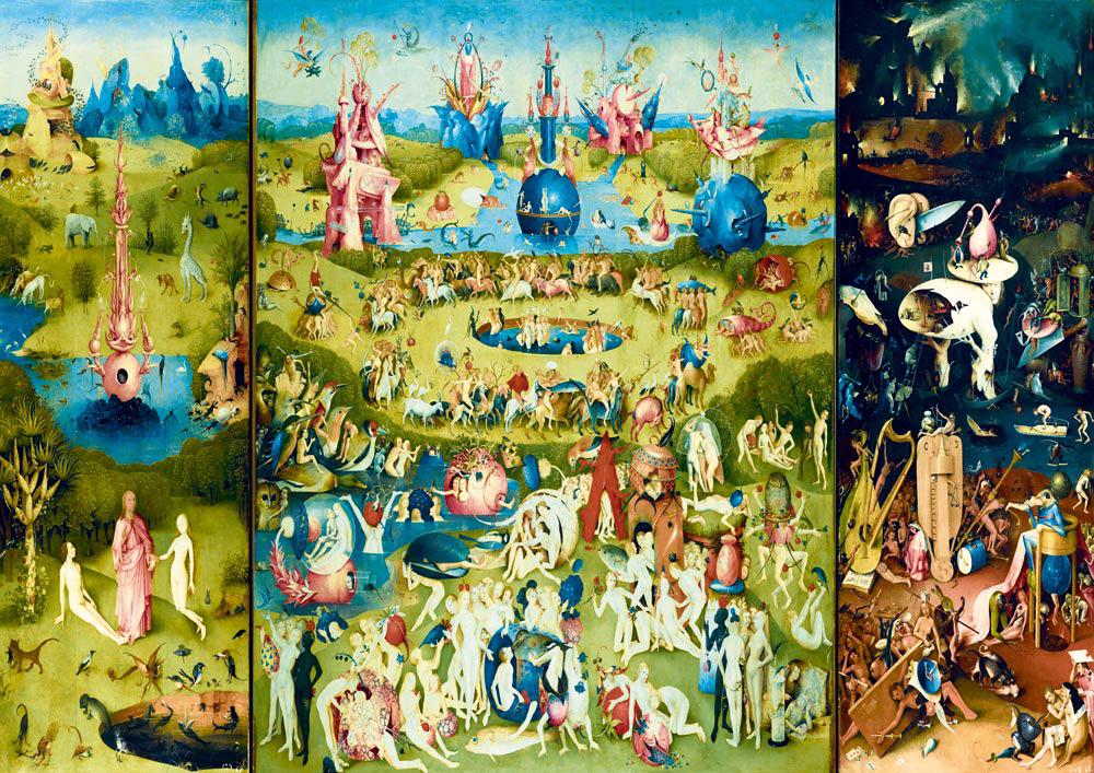 Puzzle Hieronymus Bosch: Záhrada pozemských rozkoší