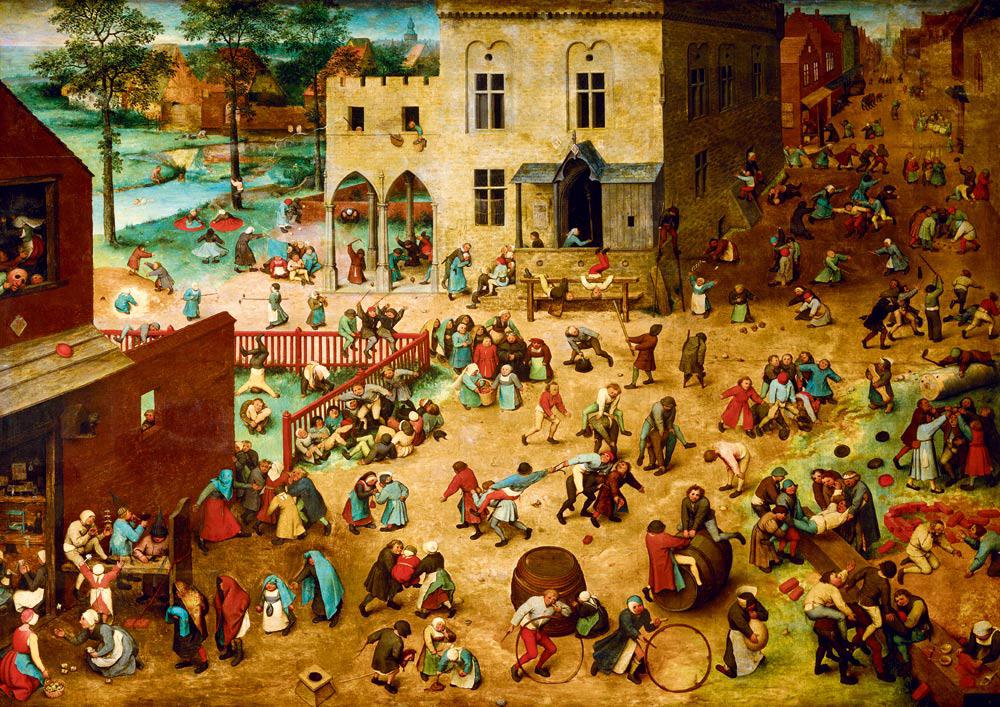 Puzzle Pieter Bruegel the Elder - Children's Games, 1560