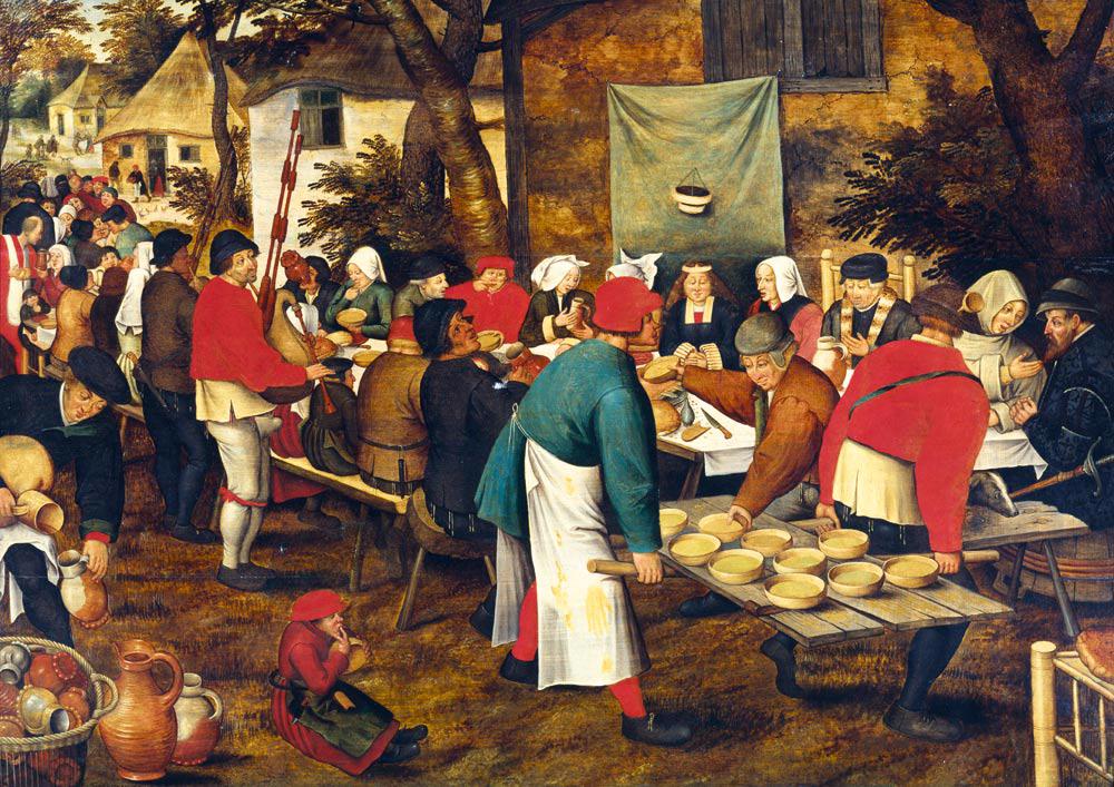 Puzzle Pieter Brueghel mladší - rolnická svatební hostina
