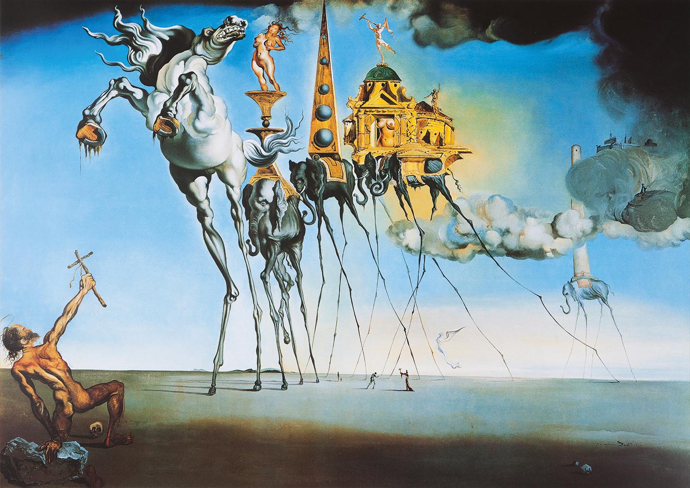 Puzzle Salvador Dalí: Pokušenie svätého Antona