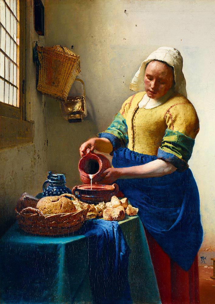 Puzzle Johannes Vermeer: Die Milchmagd, 1658