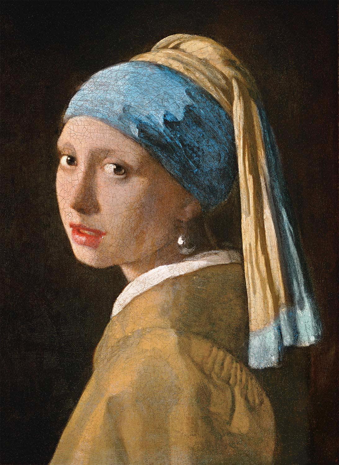 Puzzle Johannes Vermeer: Chica con un pendiente de perlas