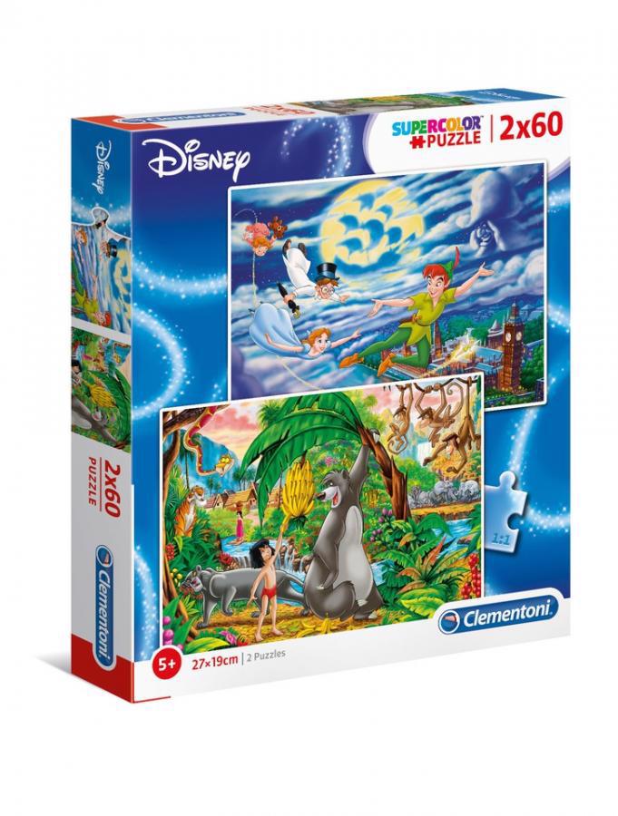Puzzle 2x60 Peter Pan + Maugli