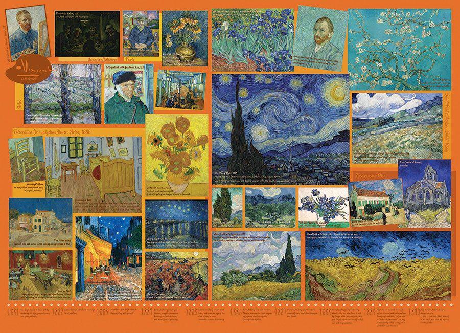 Puzzle Van Gogh kolaž