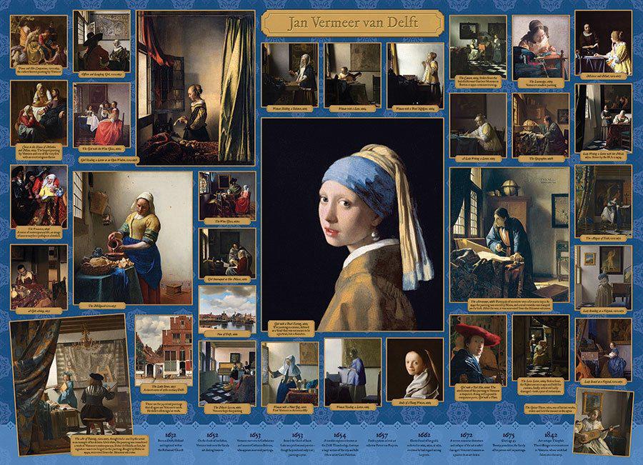 Puzzle Vermeer koláž 1000