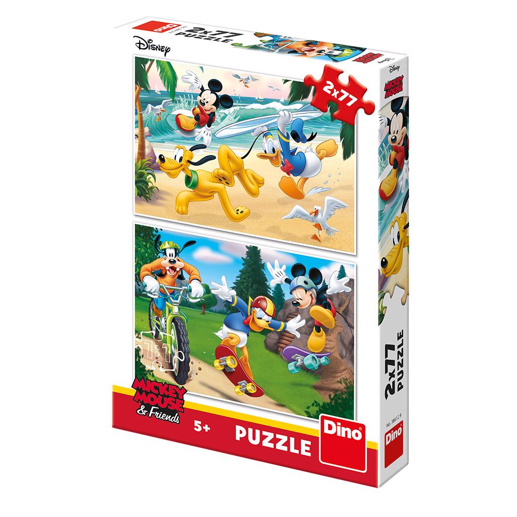 Puzzle Mickey sport 2x77