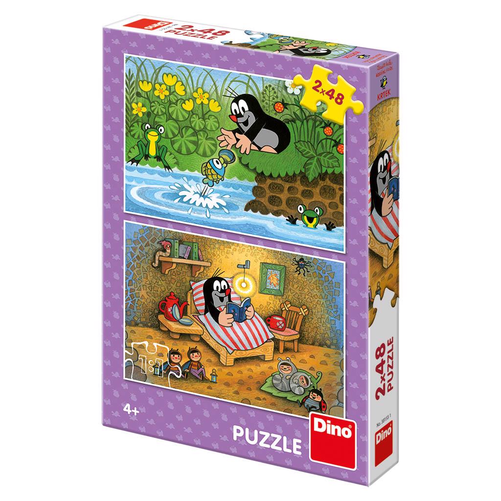Puzzle Krt in biser 2x48