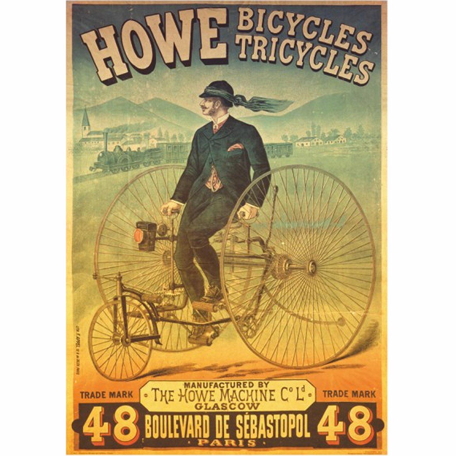 Puzzle Vintage plagáty: Howe Tricyles