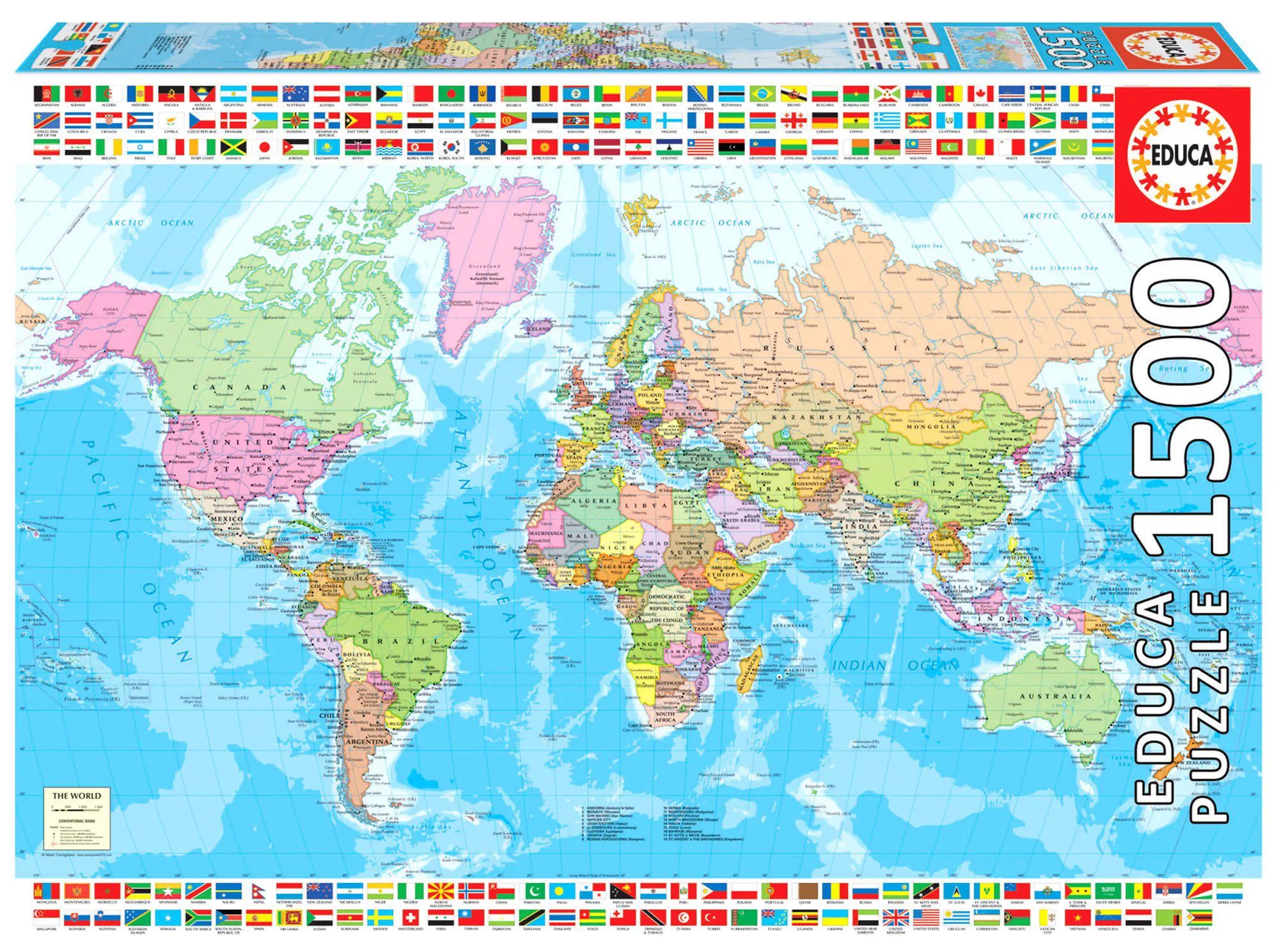 Puzzle Political Worldmap