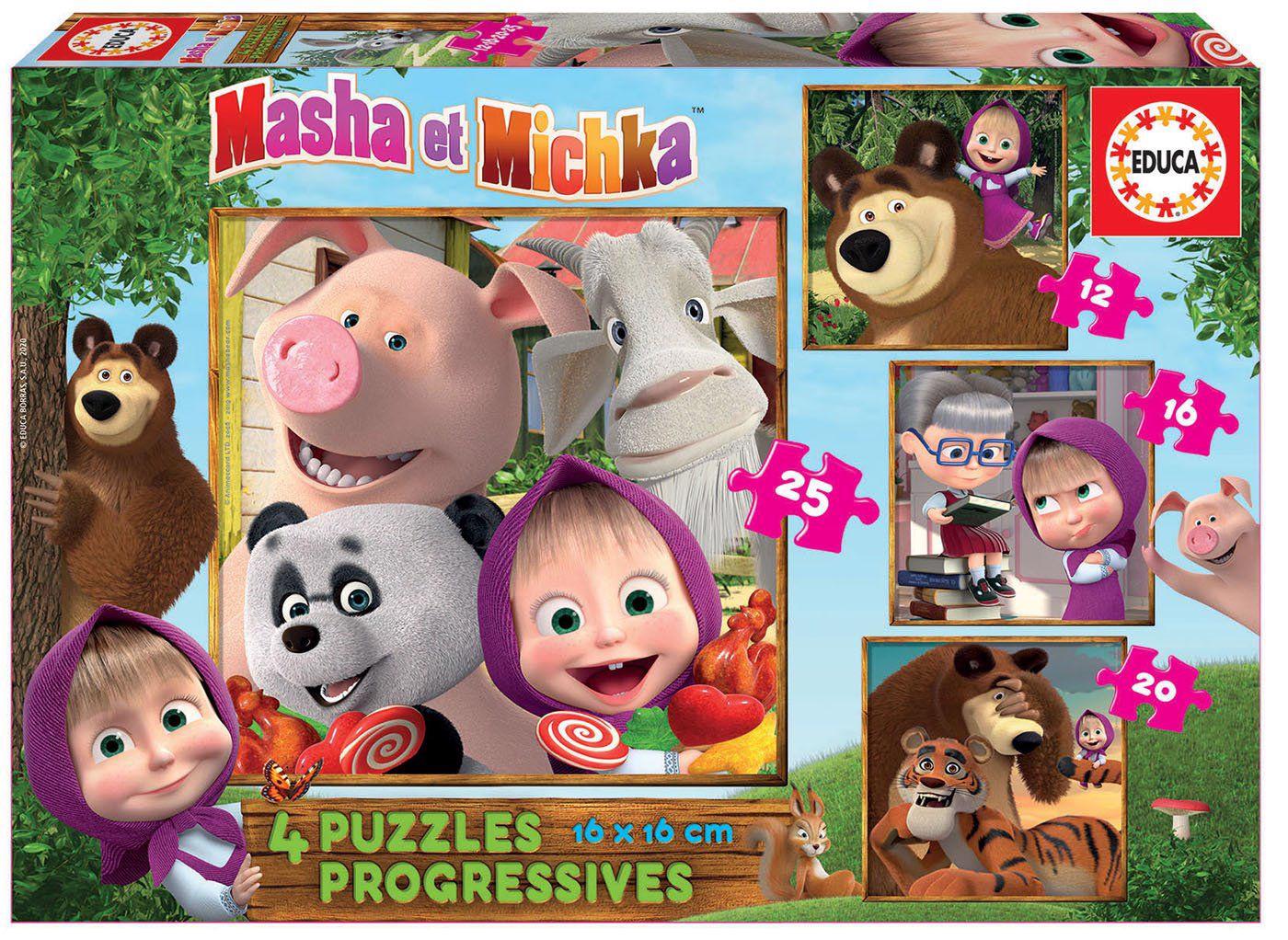 Puzzle 4in1 Masha and the Bear