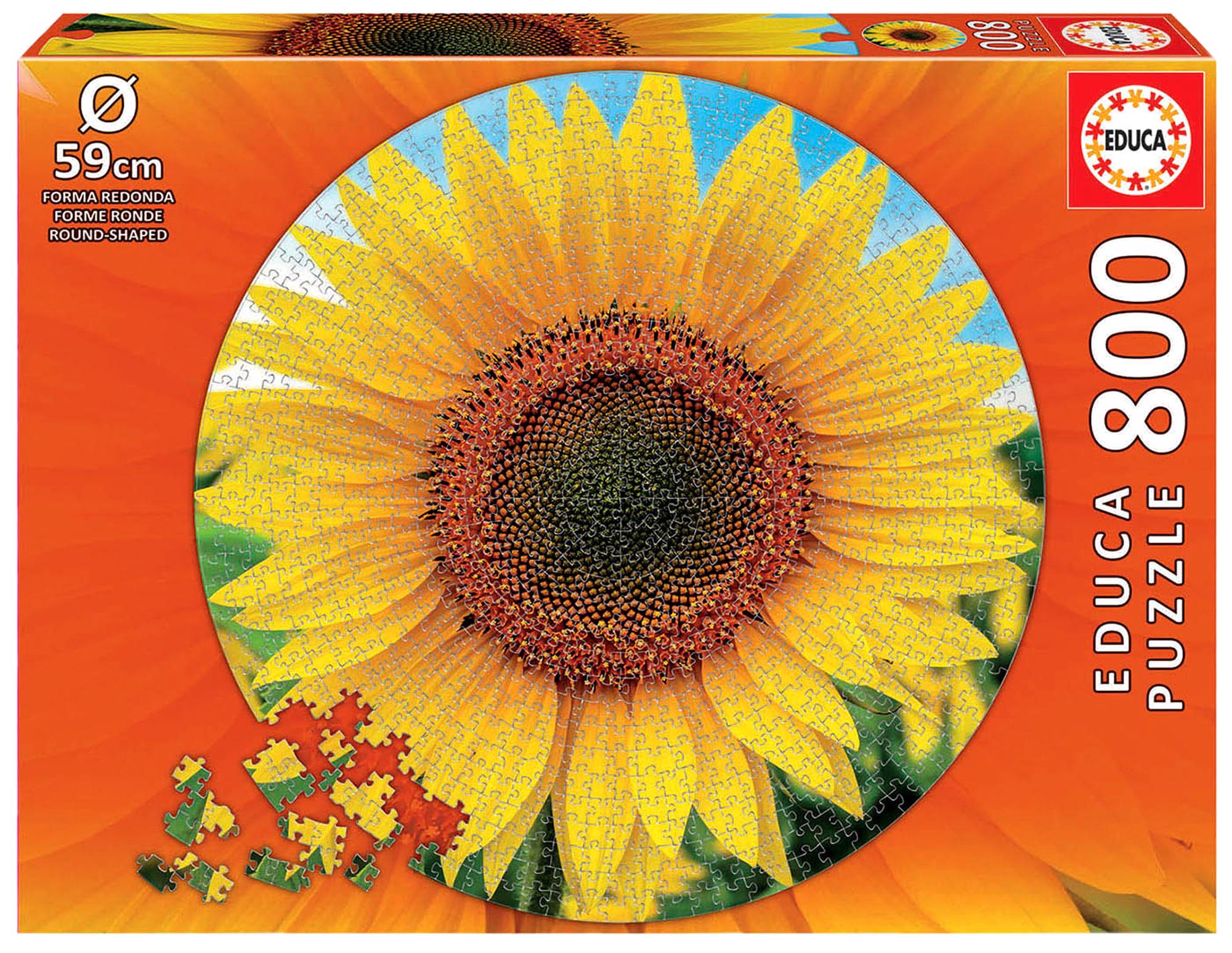 Puzzle Sunflowers (round) 800 pieces