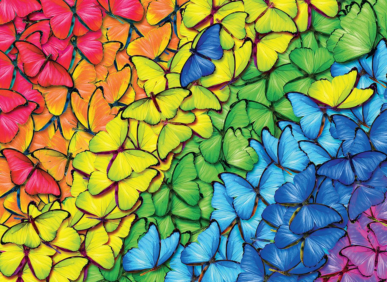 Puzzle Butterfly Rainbow