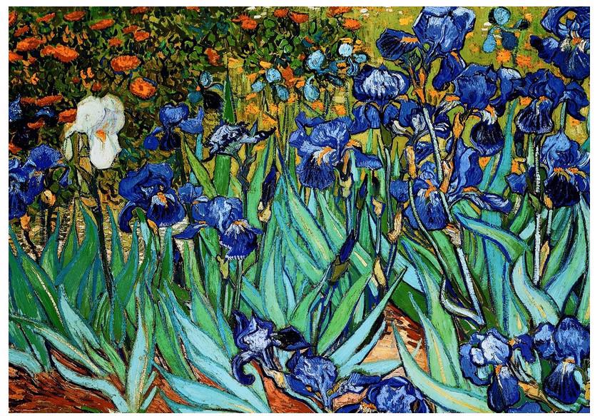 Puzzle Irises by Vincent van Gogh