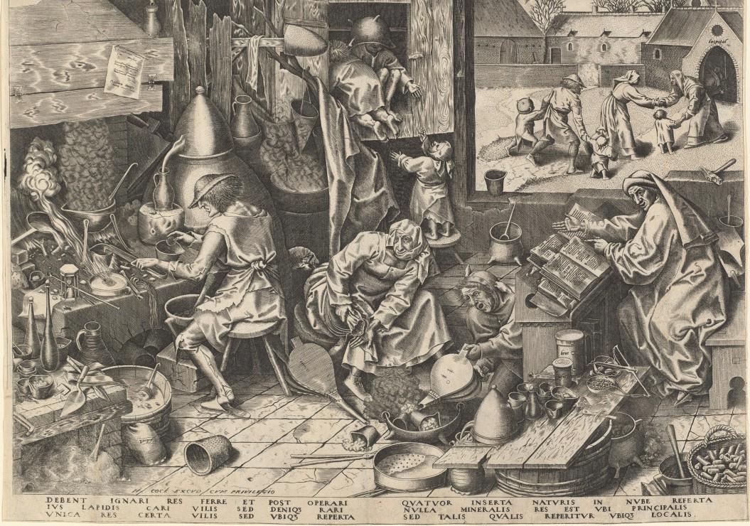 Puzzle Pieter Bruegel: Alkimist, 1558