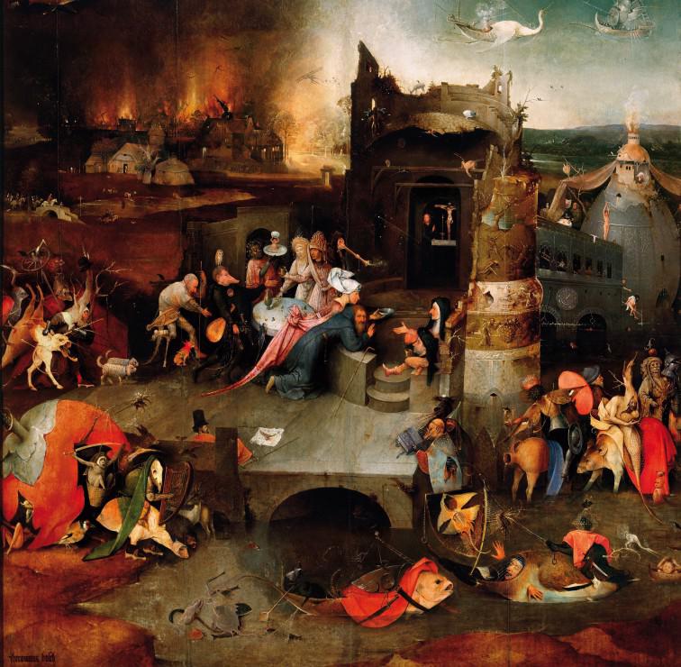 Puzzle Hieronymus Bosch: Iskušenje svetog Ante, 1495.-1515