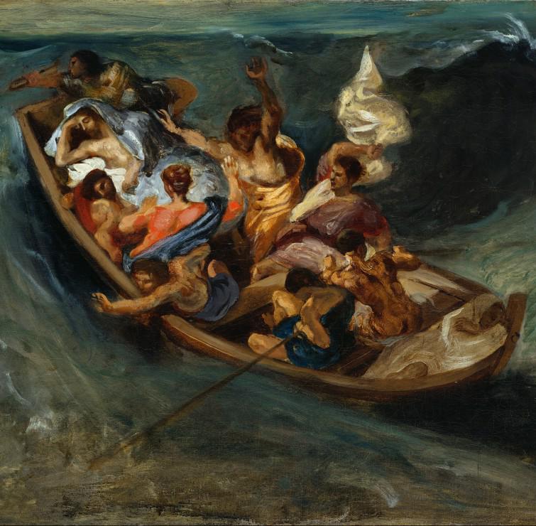 Puzzle Delacroix Eugène: Christ on the Sea of Galilee, 184