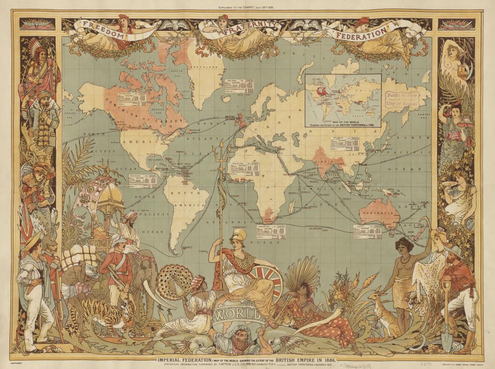 Puzzle Walter Crane: The British Empire, 1886