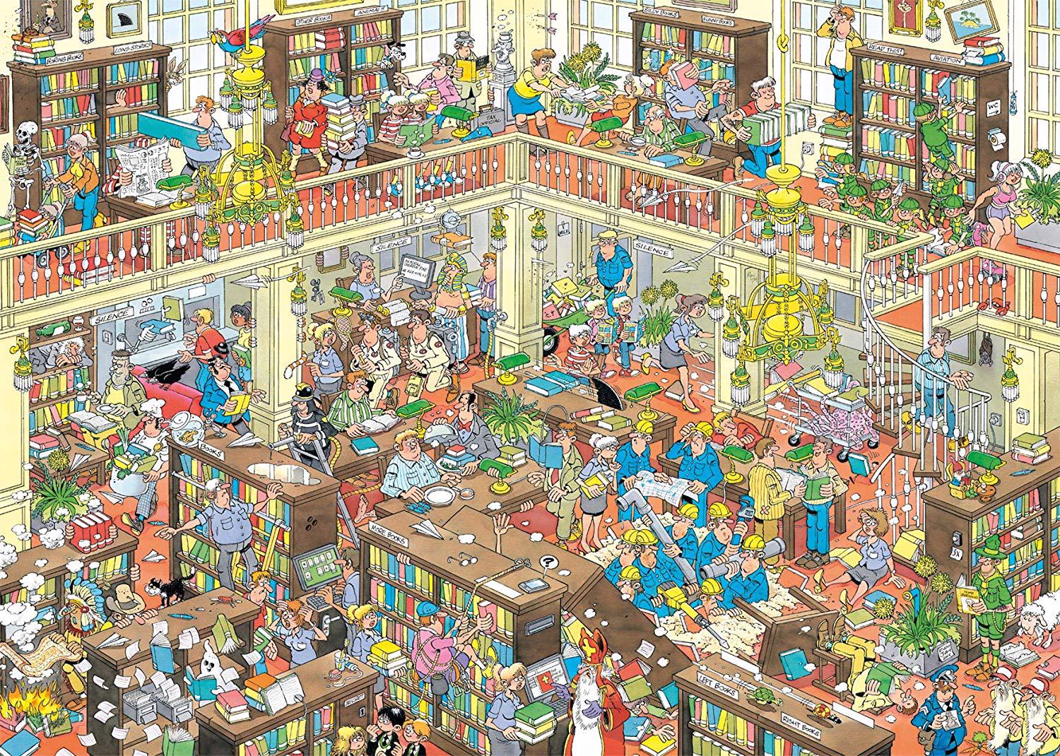 Puzzle Jan Van Haasteren - The Library