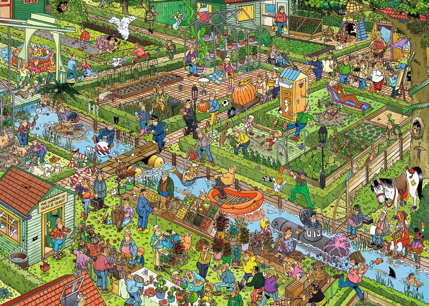 Puzzle Jan van Haasteren: Zeleninová záhrada