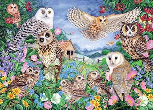 Puzzle Owls in the woods