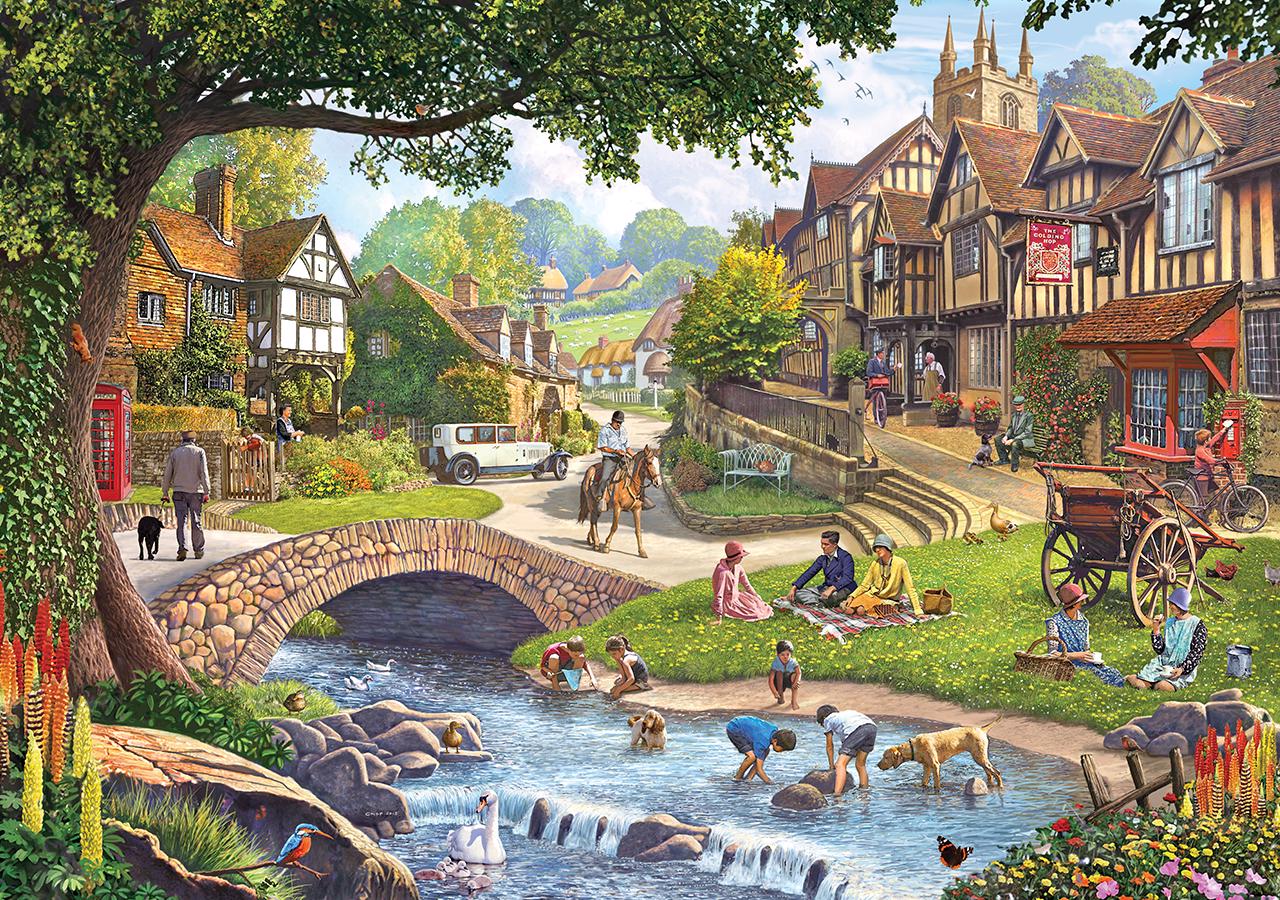 Puzzle Steve Crips : stream du village d'été