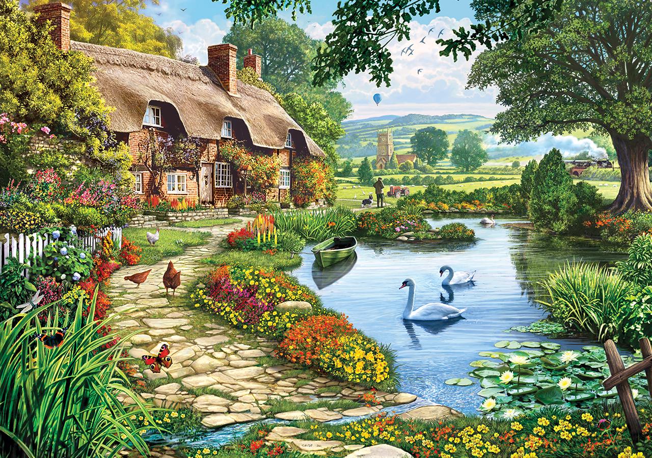 Puzzle Steve Crips: Cottage By The Lake