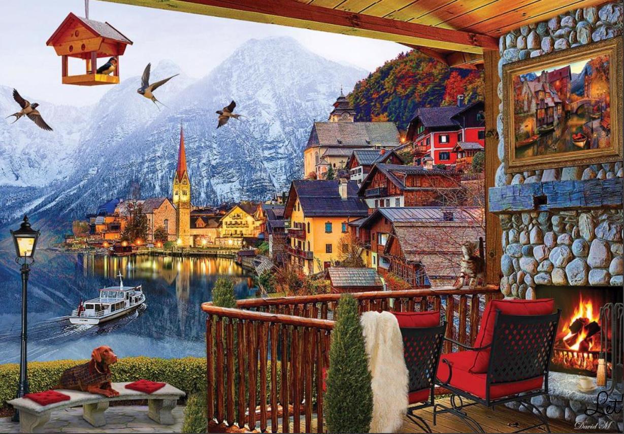 Puzzle David Maclean: Hallstatt, Rakúsko