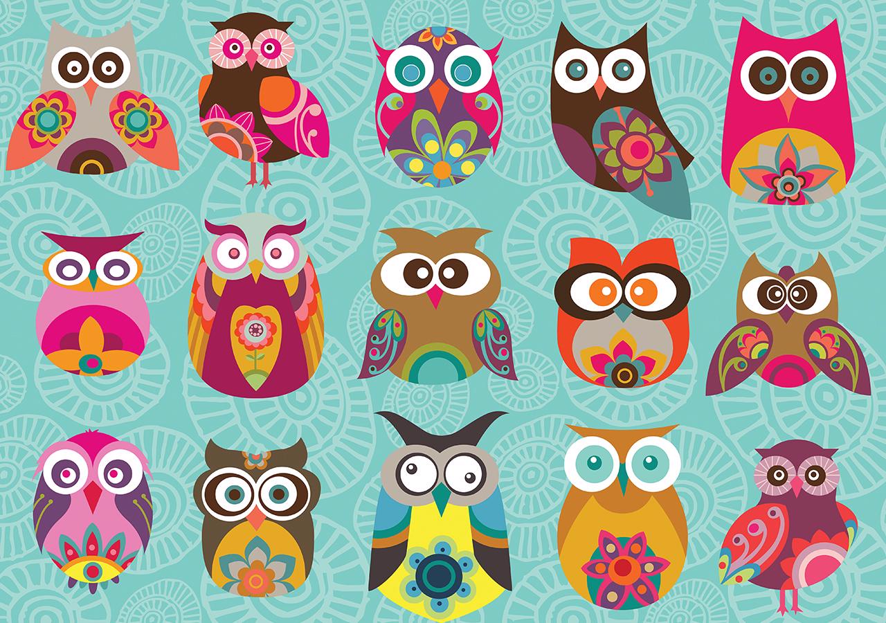 Puzzle Multi Owls 500