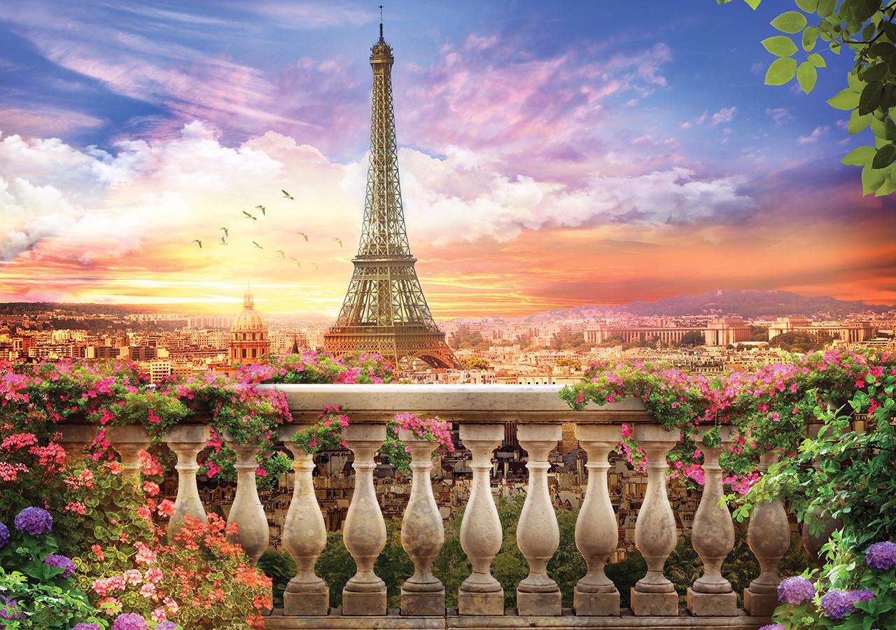 Puzzle Apus de soare în Eiffel