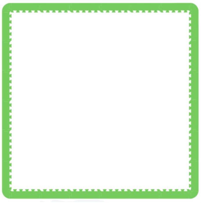 Puzzle Rubovi pjene maxi 36 ili XL 9 komada zelene boje