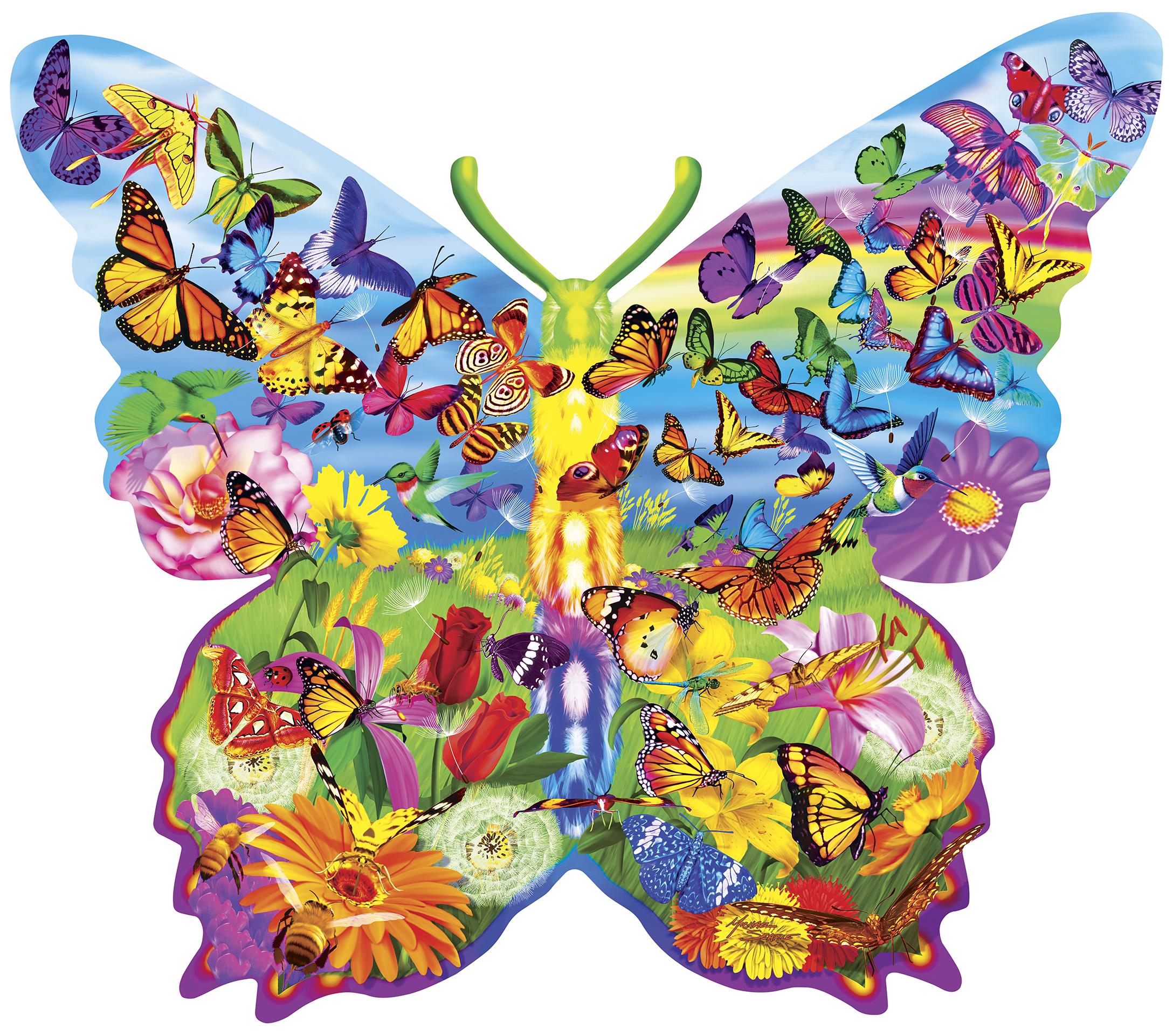 Puzzle Butterfly tvarové
