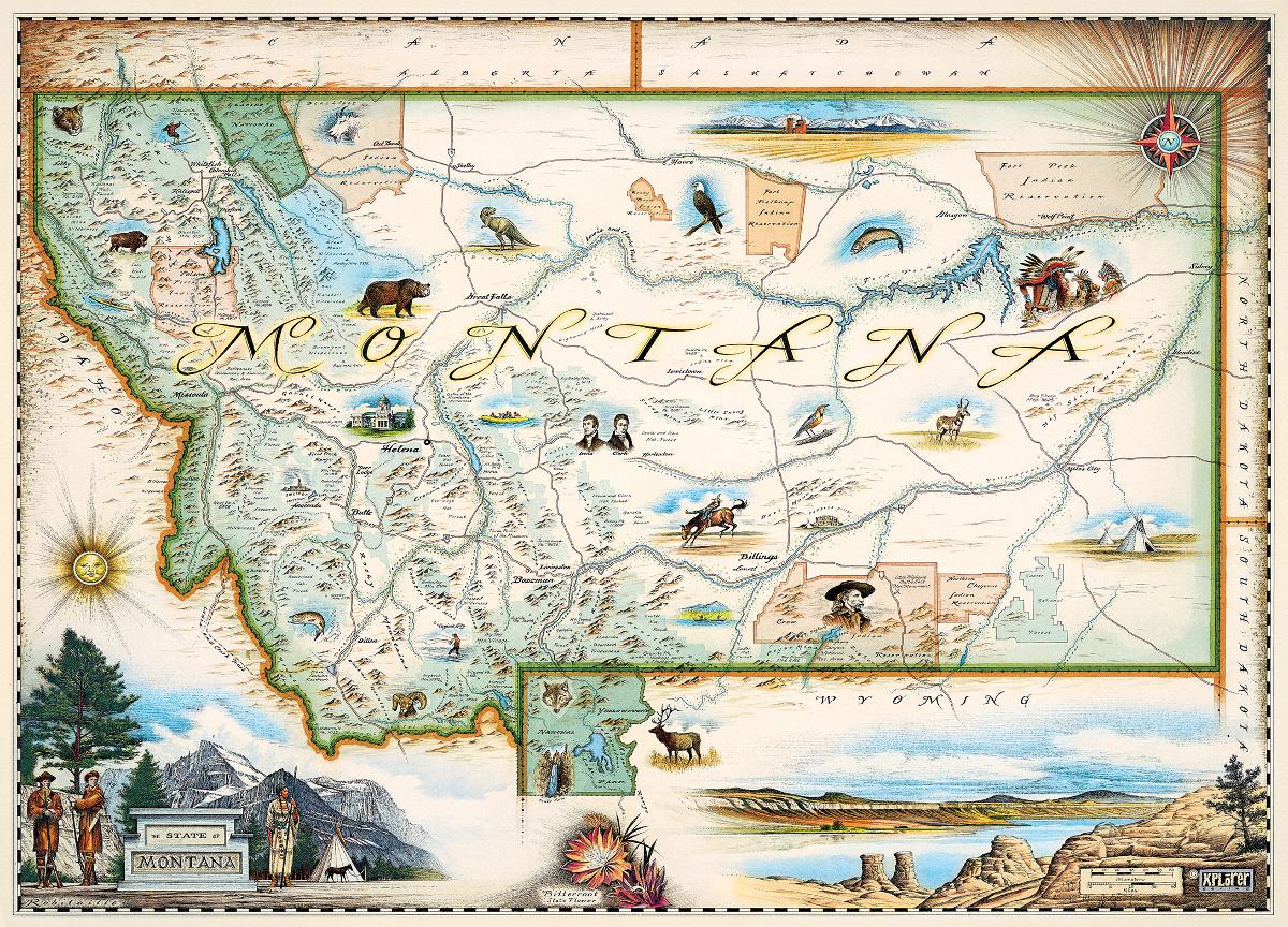 Puzzle Xplorer Maps - Montana