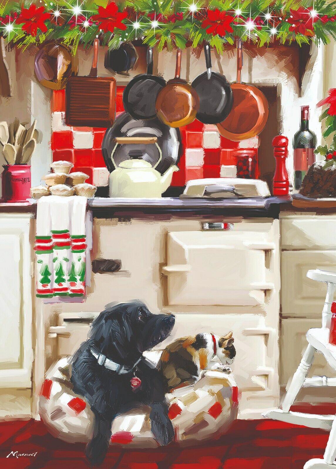 Puzzle Psi vo vianočnej kuchyni