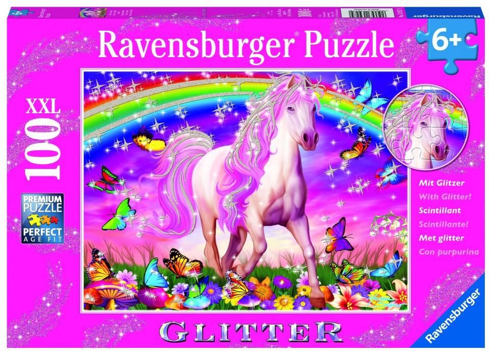 Puzzle Unicorn 100 XXL glitter