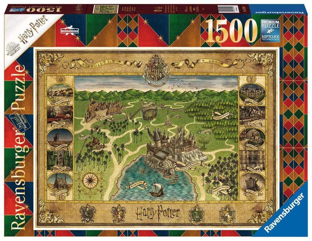 Puzzle Mapa Hogwartu